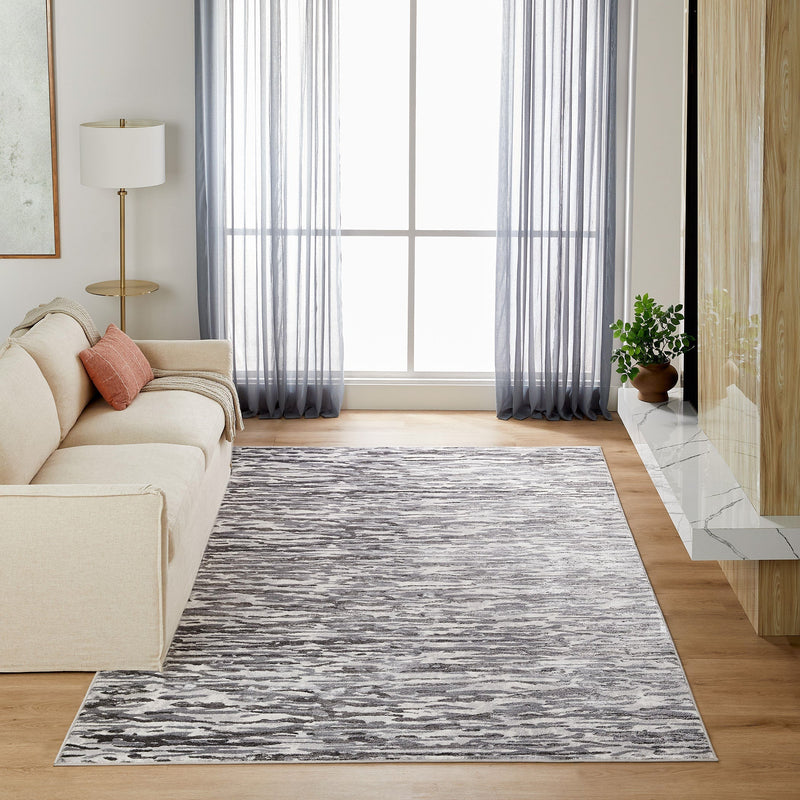 Samira Gray Monochromatic - U5029 - 5' x 8'
