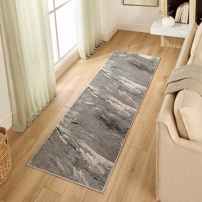 Artema Gray Marbled - U6007 - 3' x 8' Runner