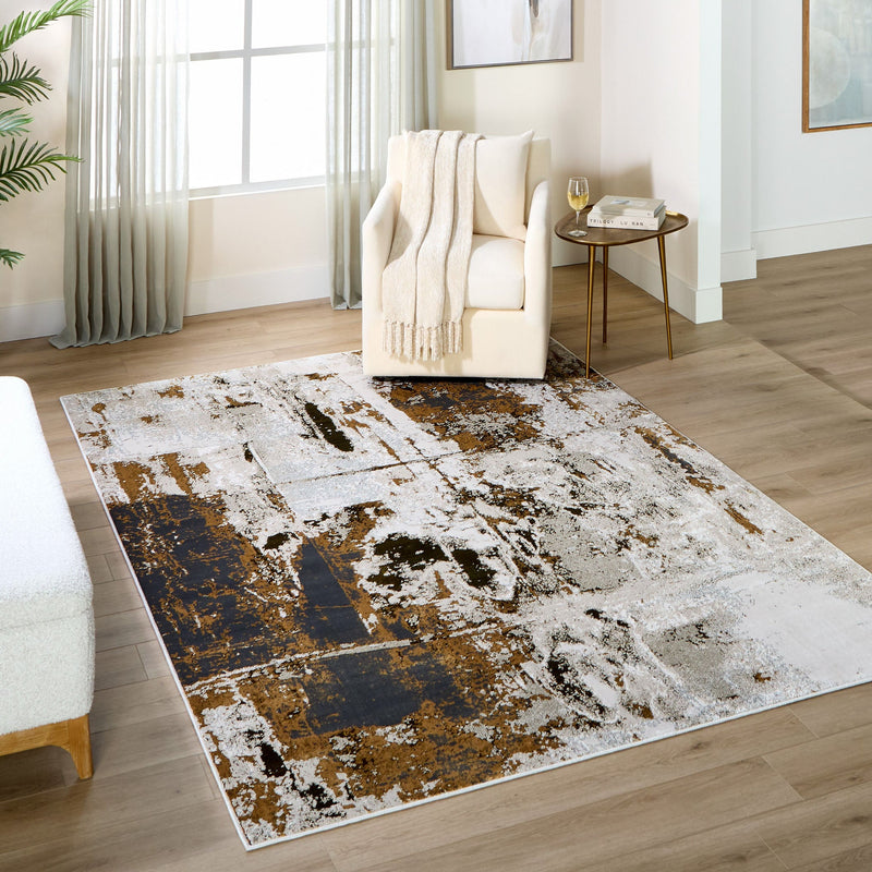 Artema Brown Painterly - U6009 - 7' x 9'