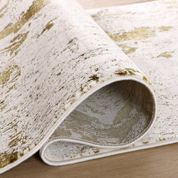 Eclectic Luxe Gold Painterly - U6012 - 3' x 8' Runner