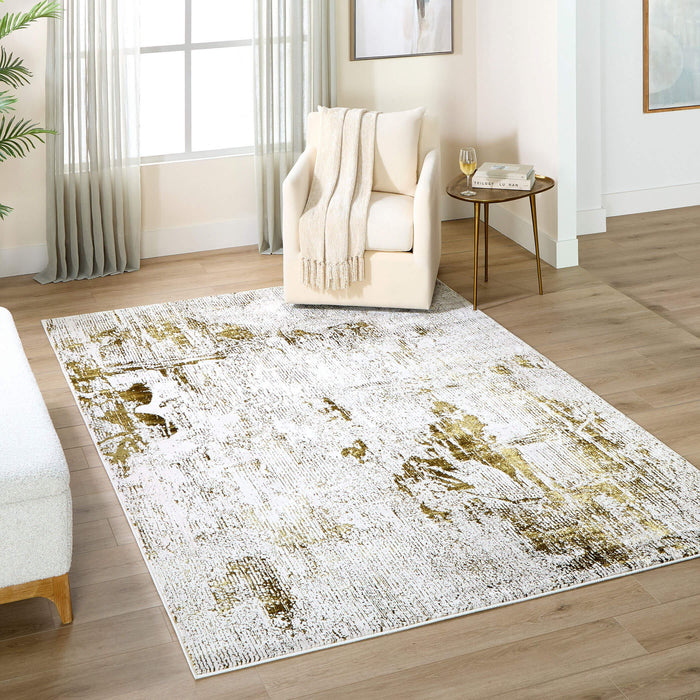 Eclectic Luxe Gold Painterly - U6012 - 7' x 9'