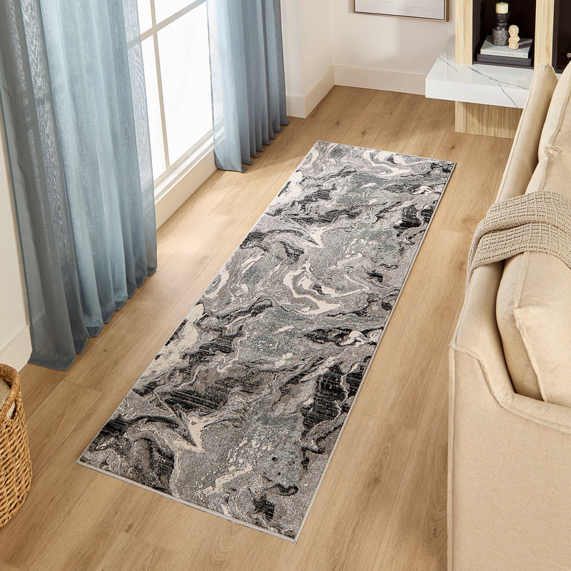 Artema Gray Marbled - U6013 - 3' x 8' Runner