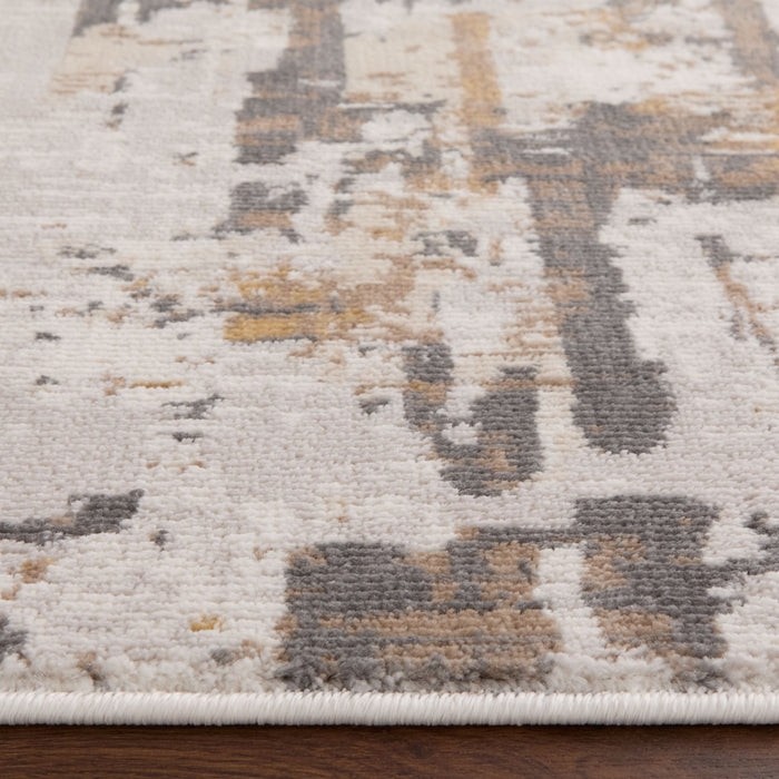 Veleka Gray Beige Painterly - U6014 - 3' x 8' Runner