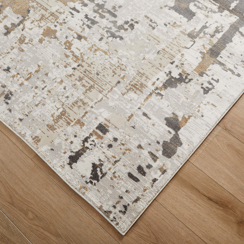 Veleka Gray Beige Painterly - U6014 - 5' x 8'