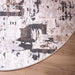 Veleka Gray Beige Painterly - U6014 - 8' Round