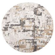 Veleka Gray Beige Painterly - U6014 - 5' Round