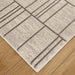 Timeless Luxe Black Ivory Linear Geometric - U6015 - 3' x 8' Runner