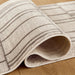 Timeless Luxe Black Ivory Linear Geometric - U6015 - 3' x 8' Runner