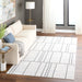 Timeless Luxe Black Ivory Linear Geometric - U6015 - 7' x 9'