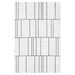 Timeless Luxe Black Ivory Linear Geometric - U6015 - 2' x 3'