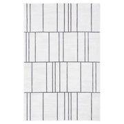 Timeless Luxe Black Ivory Linear Geometric - U6015 - 5' x 8'