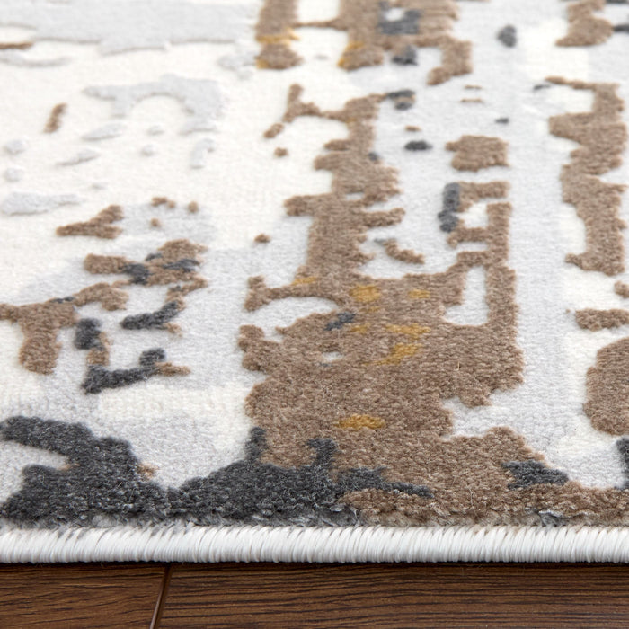 Veleka Gray Beige Painterly - U6016 - 7' x 9'