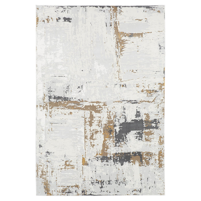 Veleka Gray Beige Painterly - U6016 - 5' x 8'