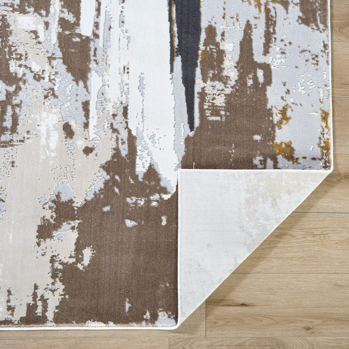 Veleka Gray Gold Painterly - U6018 - 10' x 13'