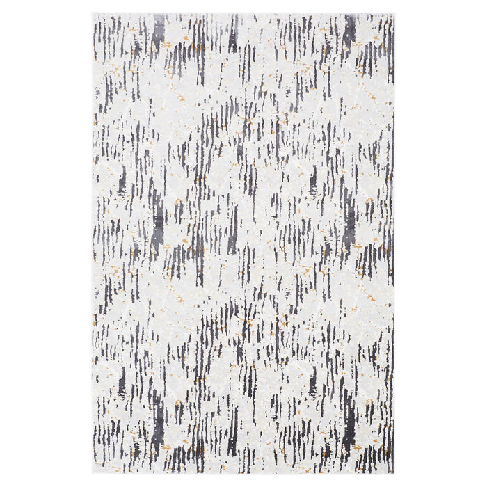 Veleka Gray Gold Stripe - U6019 - 7' x 9'