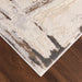 Veleka Gray Gold Brush Stroke - U6020 - 3' x 8' Runner
