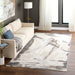 Veleka Gray Gold Brush Stroke - U6020 - 5' x 8'