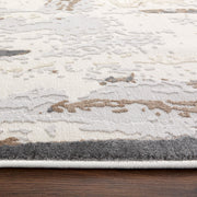 Veleka Gray Gold Brush Stroke - U6020 - 5' x 8'