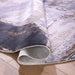 Veleka Gray Gold Brush Stroke - U6020 - 5' Round