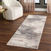 Veleka Gray Gold Painterly - U6021 - 3' x 8' Runner