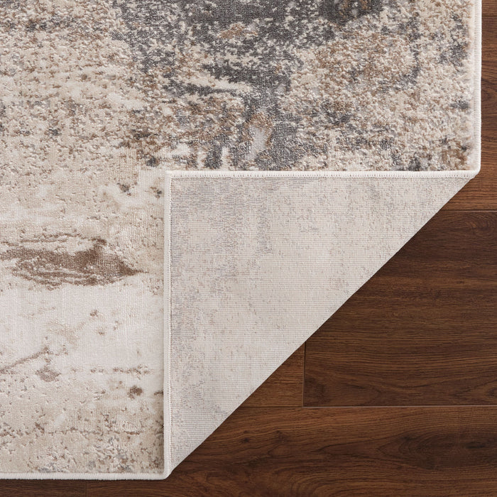 Veleka Gray Gold Painterly - U6021 - 3' x 8' Runner