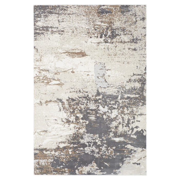 Veleka Gray Gold Painterly - U6021 - 10' x 13'