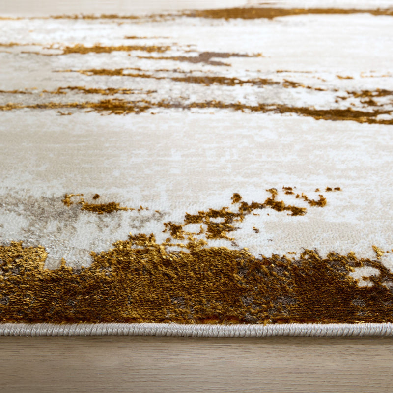 Sibel Gold Painterly - U7001 - 5' x 8'