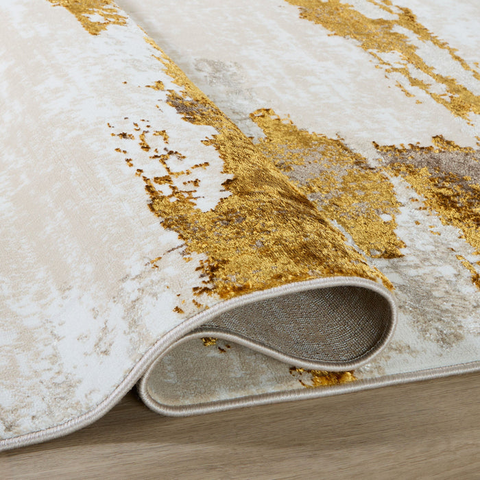 Sibel Gold Painterly - U7001 - 10' x 13'