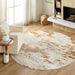 Sibel Gold Painterly - U7003 - 5' Round