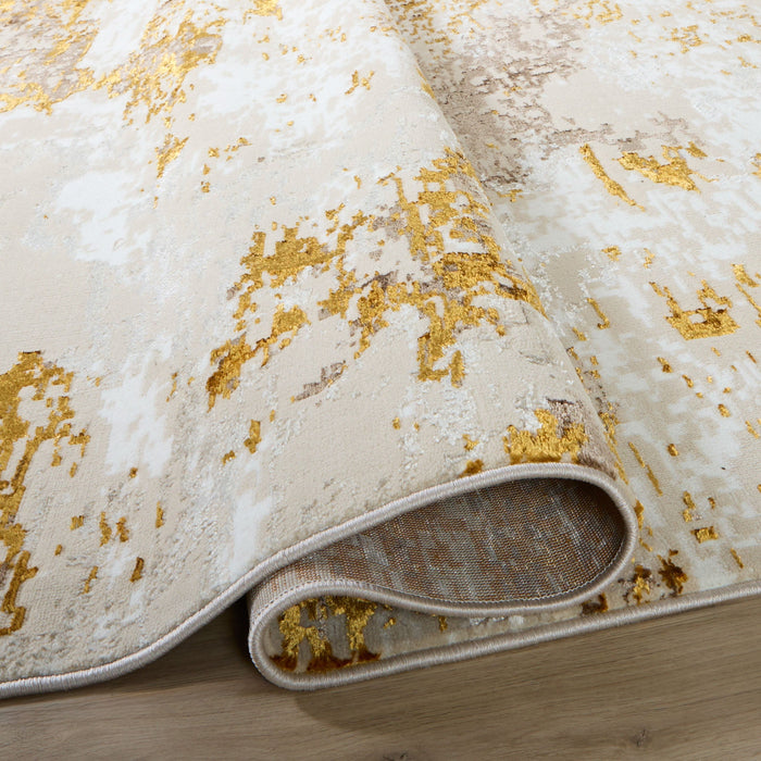 Sibel Gold Painterly - U7003 - 7' x 9'