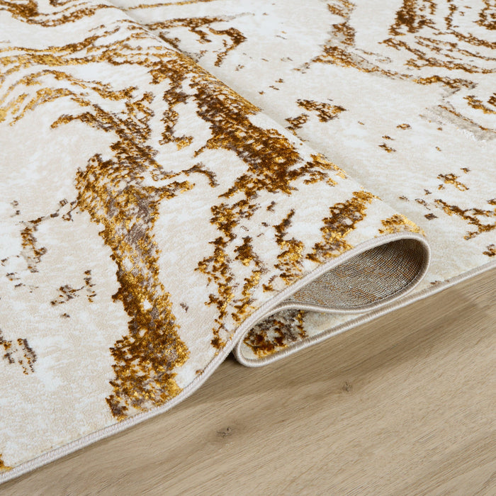 Sibel Gold Marbled - U7005 - 5' x 8'