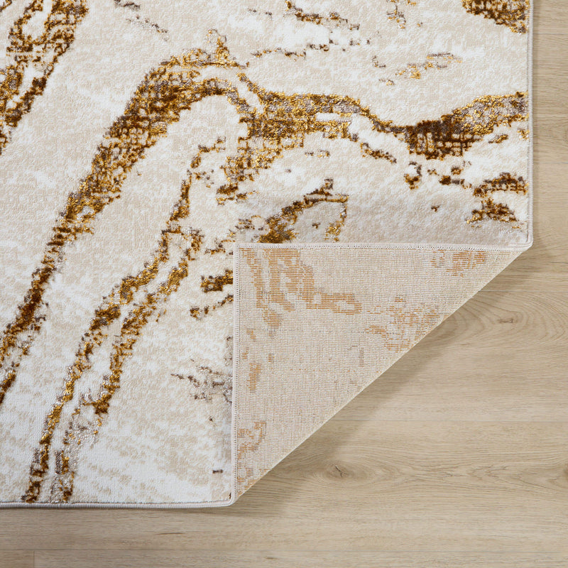 Sibel Gold Marbled - U7005 - 5' x 8'
