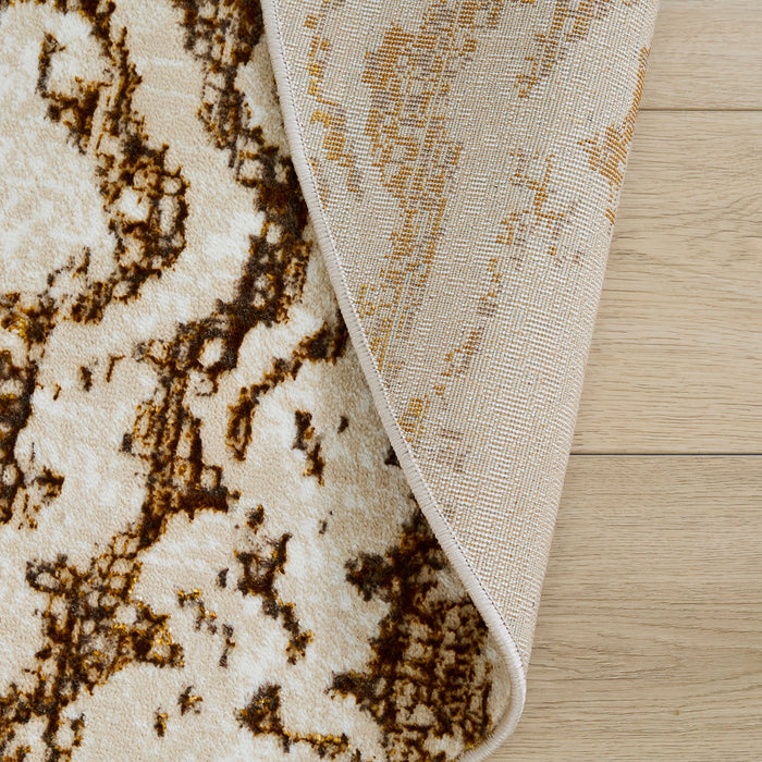Sibel Gold Marbled - U7005 - 8' Round