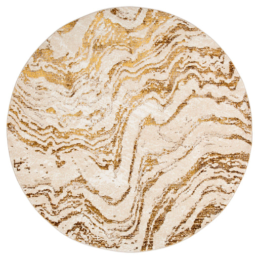 Sibel Gold Marbled - U7005 - 8' Round