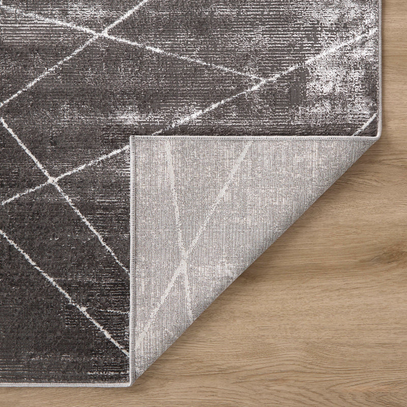 Livenza Black Linear Geometric - U7006 - 3' x 8' Runner