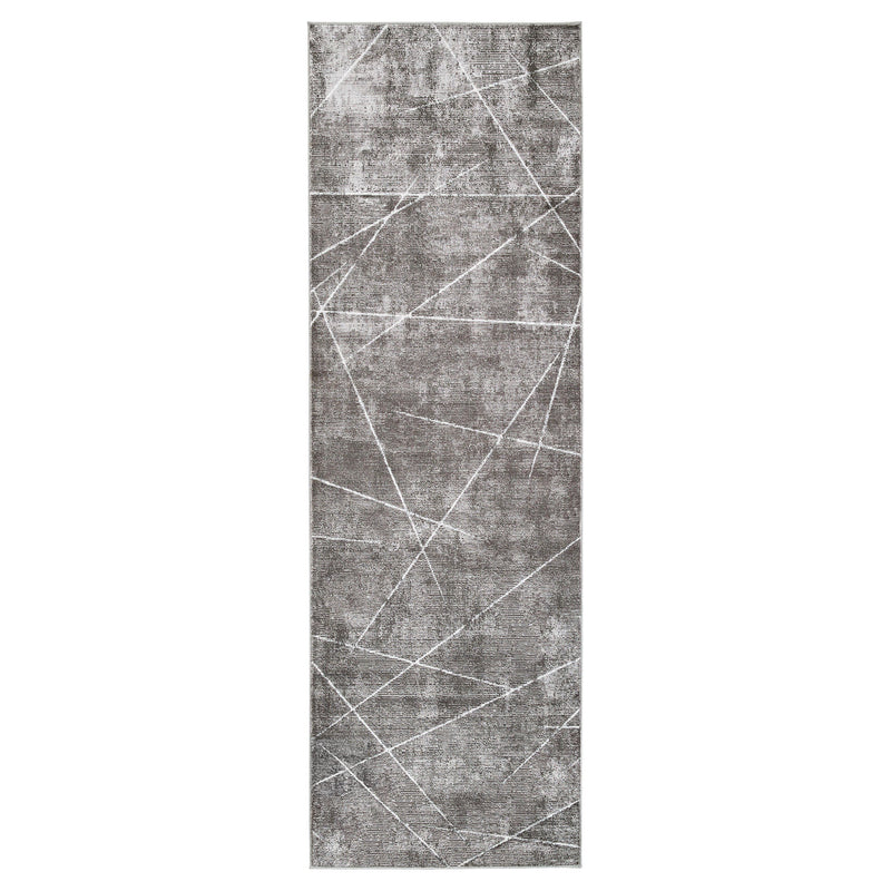 Livenza Black Linear Geometric - U7006 - 3' x 8' Runner