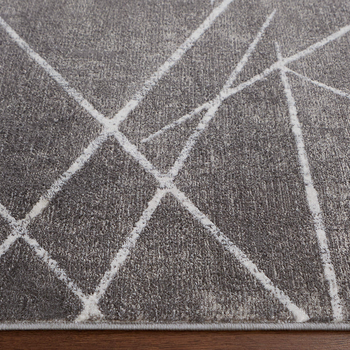 Livenza Black Linear Geometric - U7006 - 7' x 9'