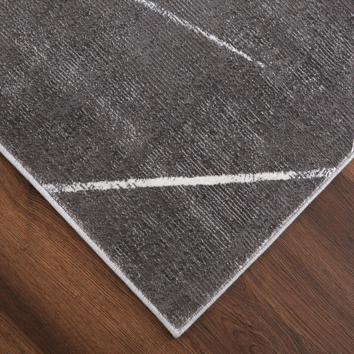 Livenza Black Linear Geometric - U7006 - 7' x 9'