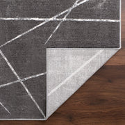 Livenza Black Linear Geometric - U7006 - 5' x 8'