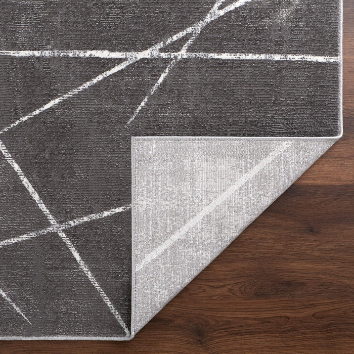 Livenza Black Linear Geometric - U7006 - 5' x 8'