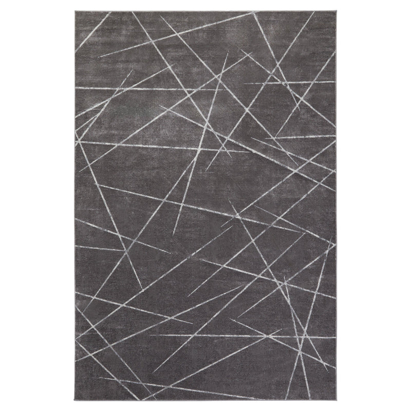 Livenza Black Linear Geometric - U7006 - 5' x 8'