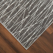 Livenza Gray Linear Geometric - U7007 - 3' x 8' Runner