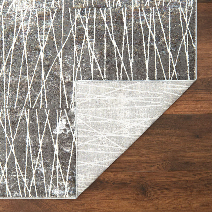 Livenza Gray Linear Geometric - U7007 - 10' x 13'