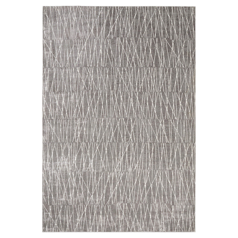 Livenza Gray Linear Geometric - U7007 - 5' x 8'