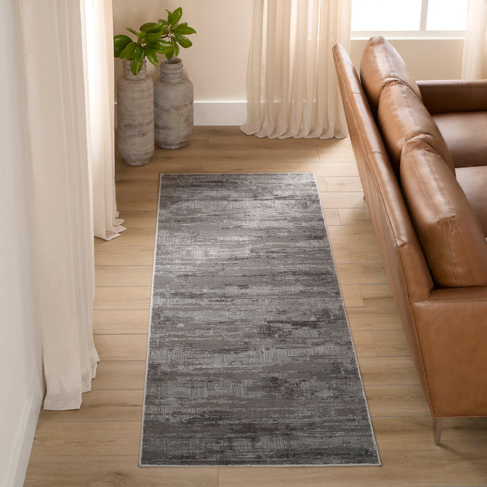 Livenza Gray Monochromatic - U7008 - 3' x 8' Runner