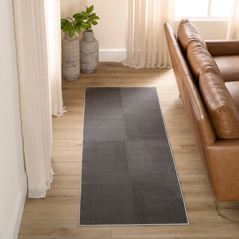 Livenza Gray Linear - U7009 - 3' x 8' Runner