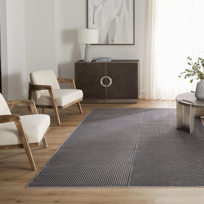 Livenza Gray Linear - U7009 - 5' x 8'