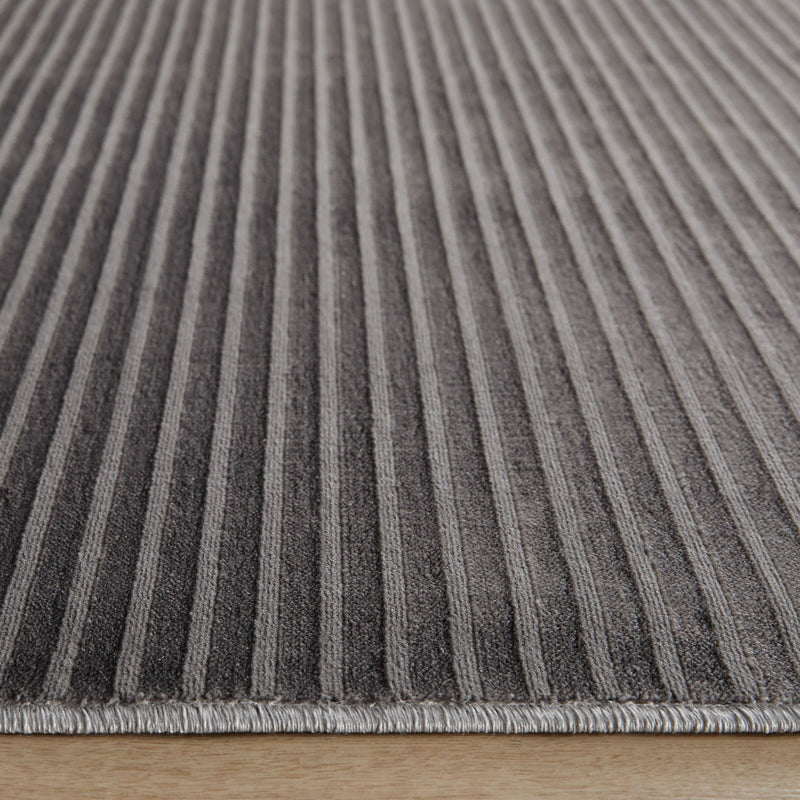 Livenza Gray Linear - U7009 - 5' x 8'