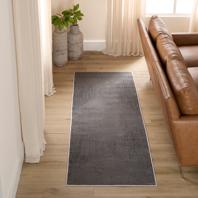 Livenza Gray Linear Geometric - U7010 - 3' x 8' Runner