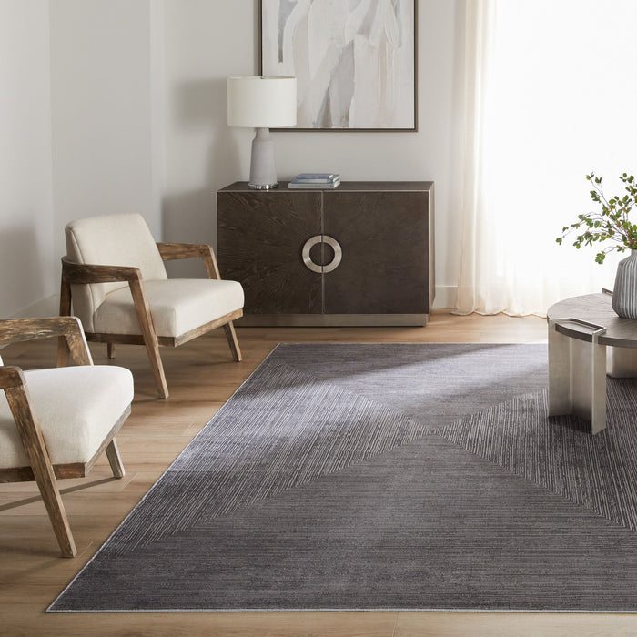 Livenza Gray Linear Geometric - U7010 - 10' x 13'